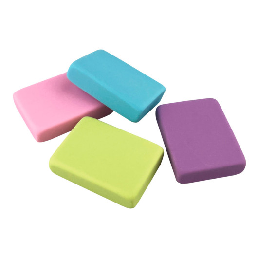 Kids Square Rubber Erasers Unbranded